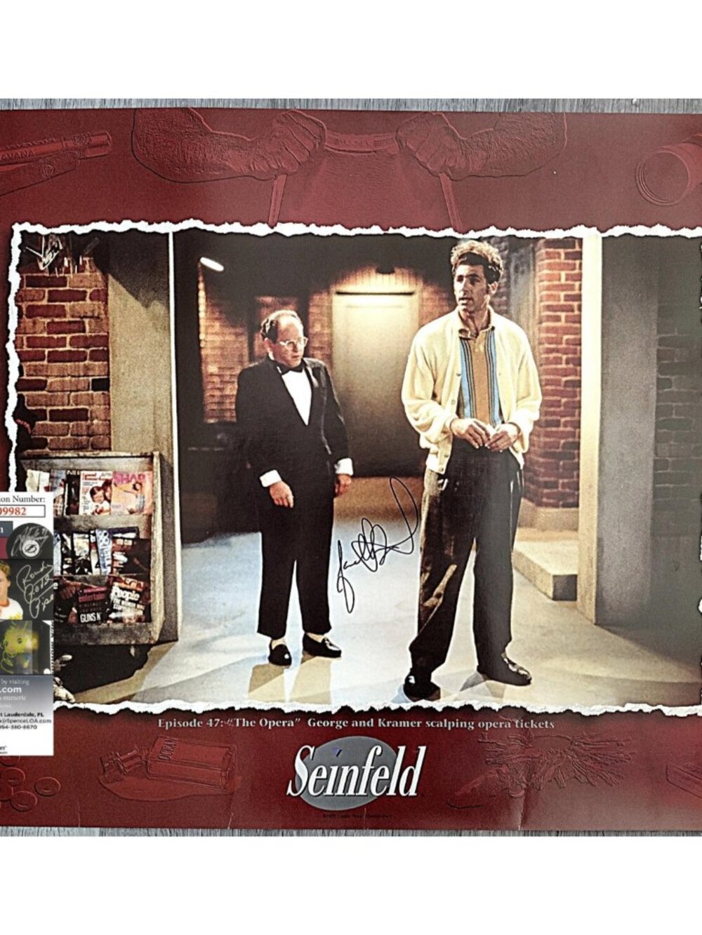 Jason Alexander Signed Seinfeld Ep 47 The Opera 22x28 Poster JSA Proof Autograph